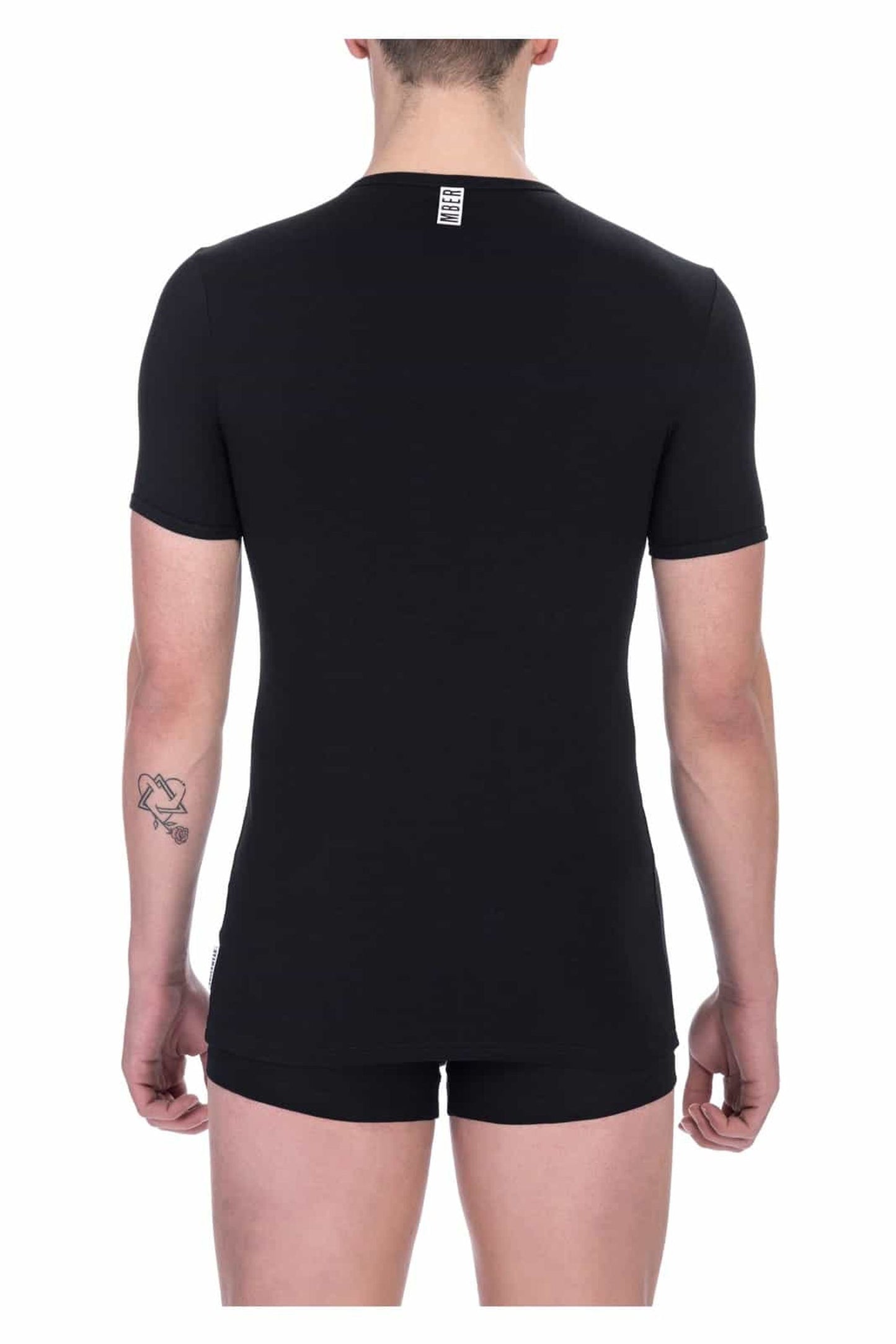 Bikkembergs T-shirt noir Col rond