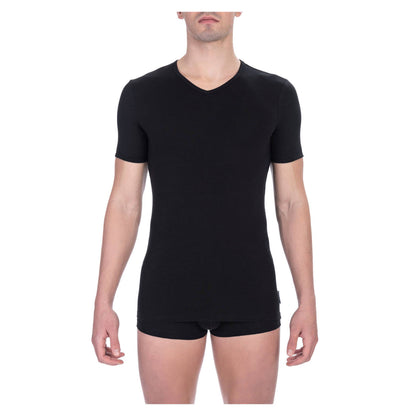 Bikkembergs T-shirt noir col V