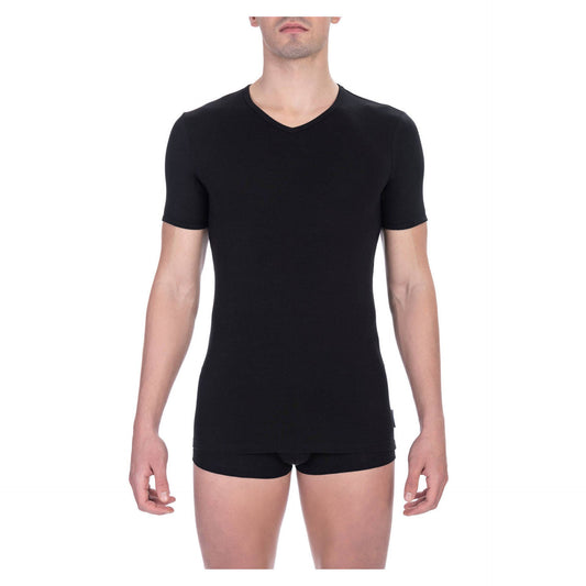 Bikkembergs T-shirt noir col V