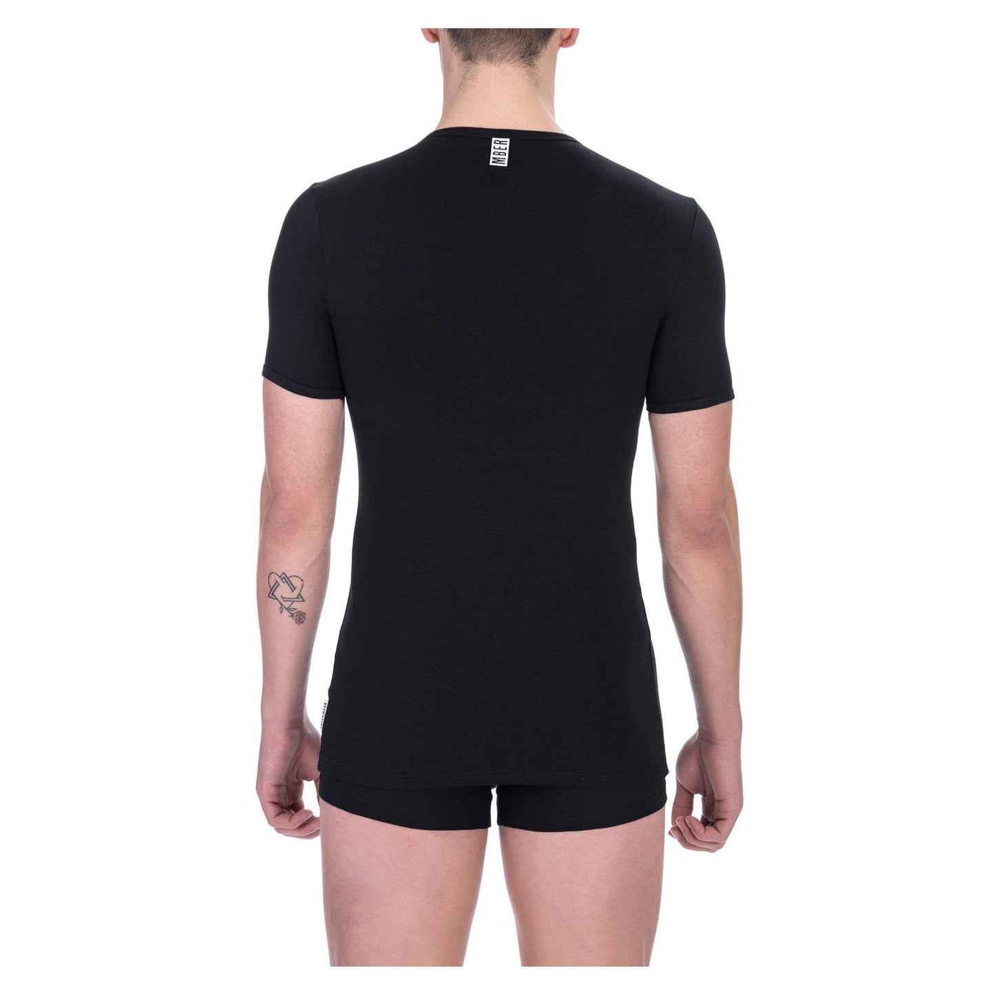 Bikkembergs T-shirt noir col V