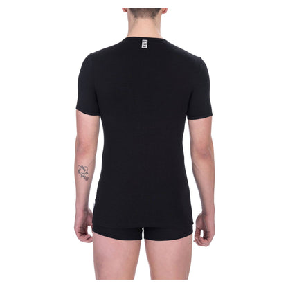 Bikkembergs T-shirt noir col V