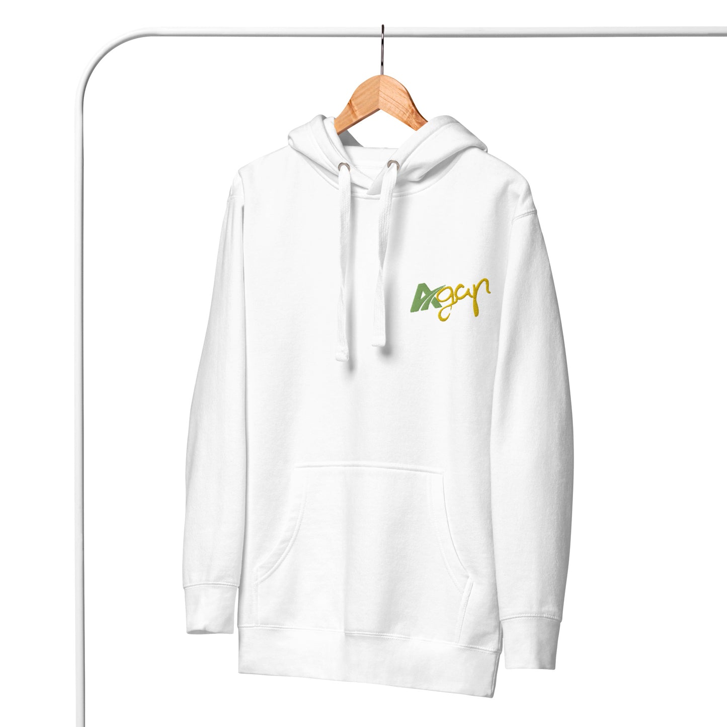Sweat à Capuche Blanc Unisexe