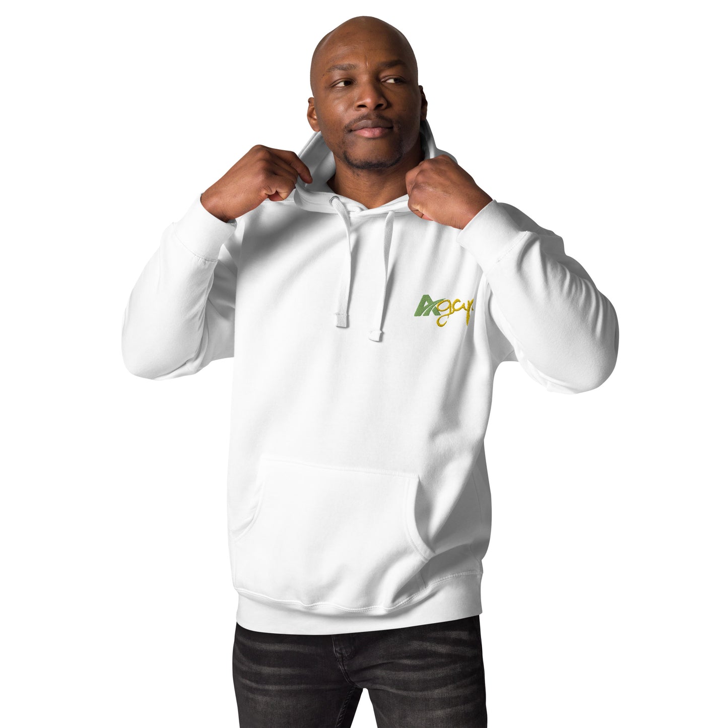 Sweat à Capuche Blanc Unisexe