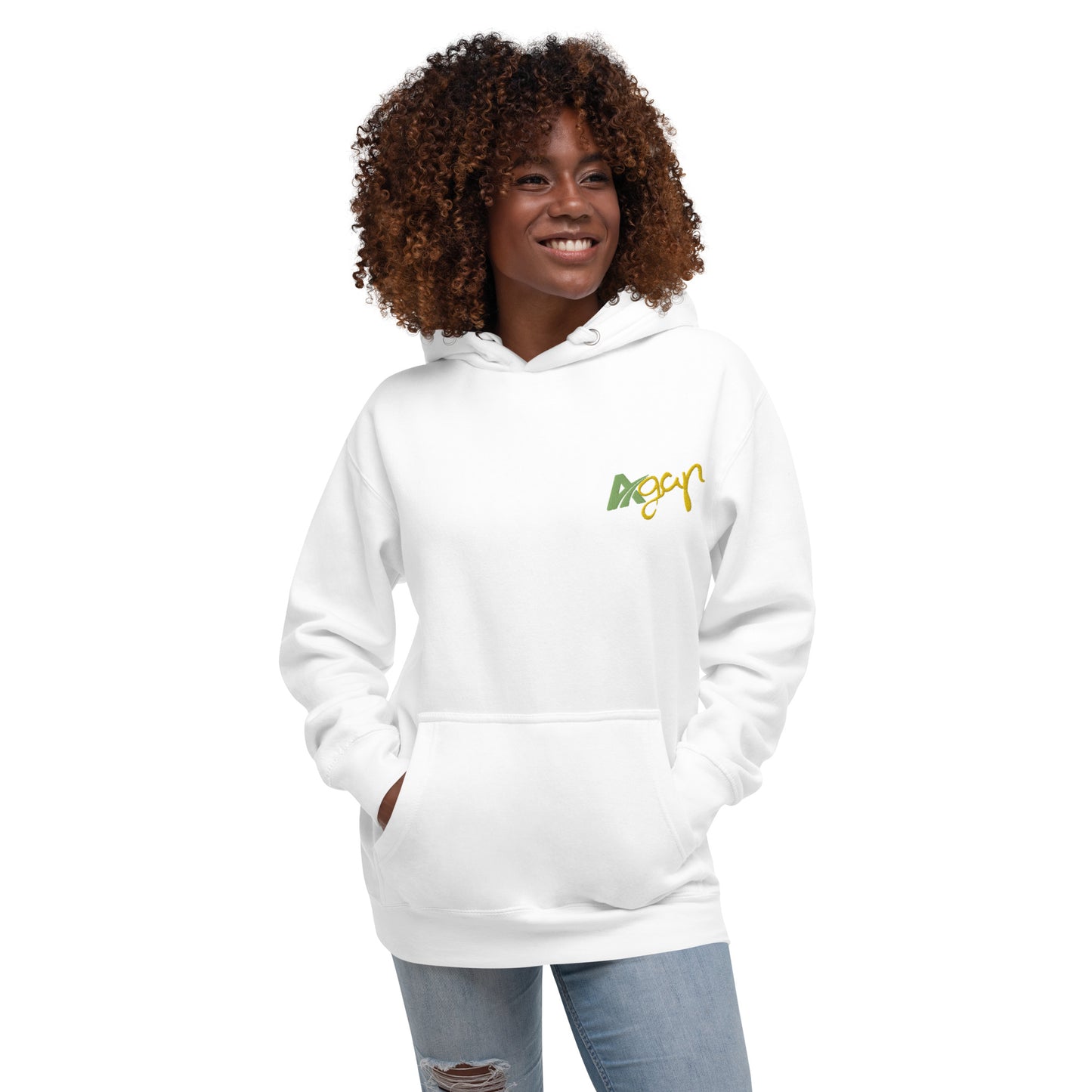 Sweat à Capuche Blanc Unisexe
