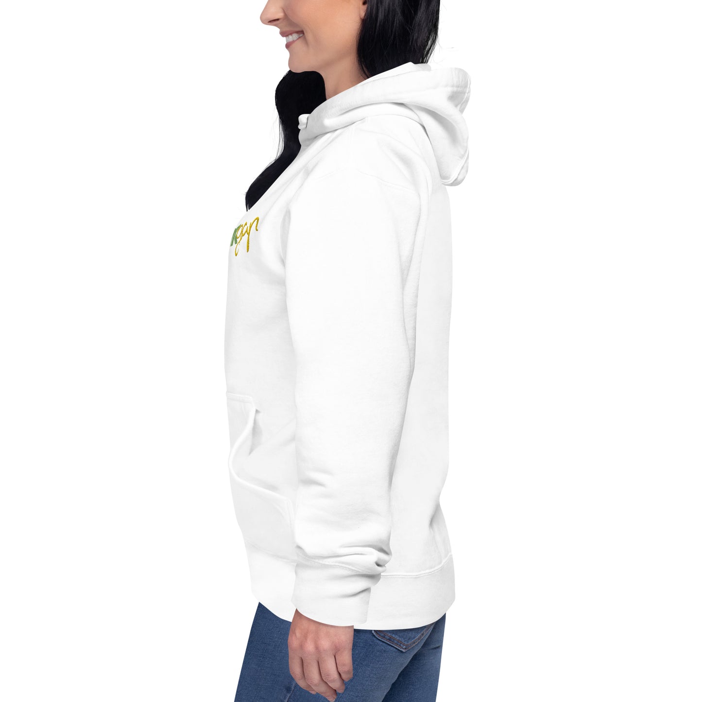 Sweat à Capuche Blanc Unisexe