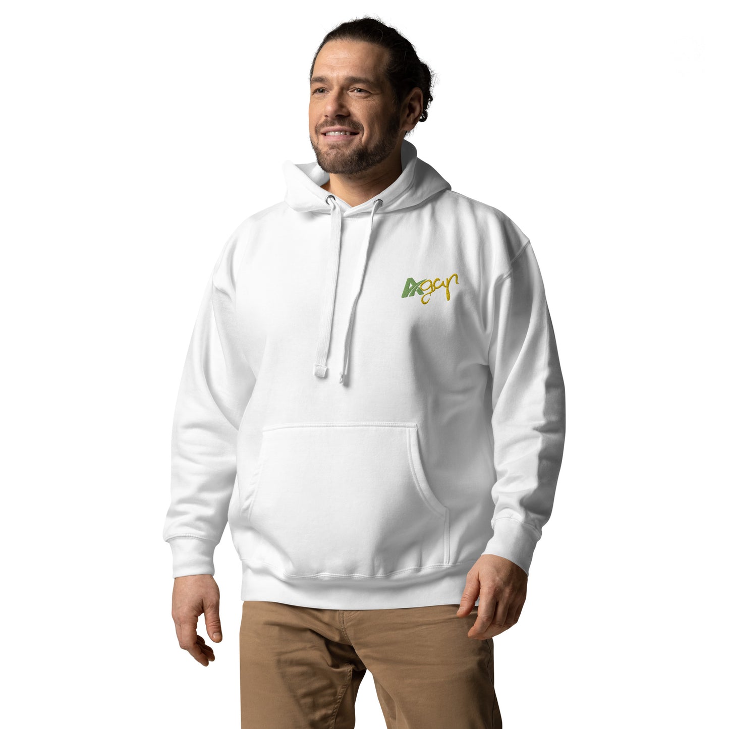 Sweat à Capuche Blanc Unisexe