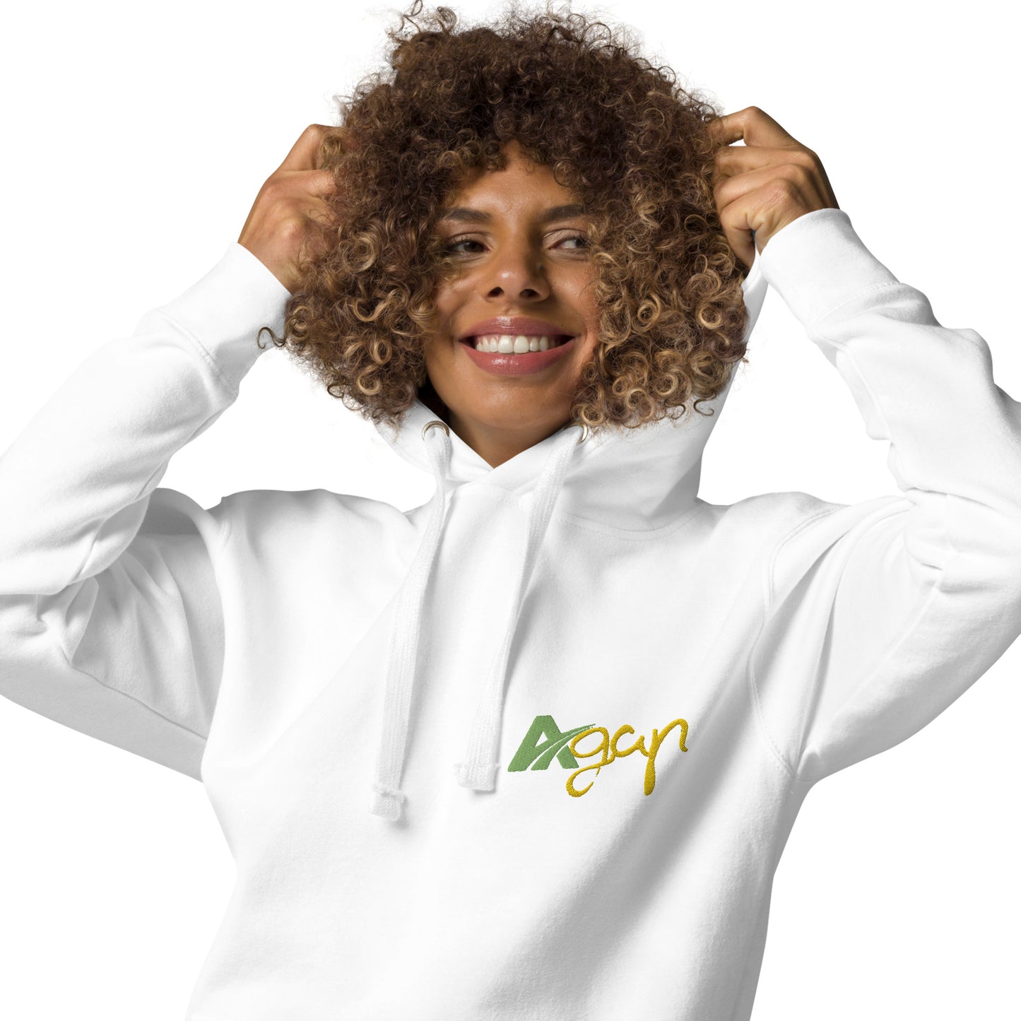 Sweat à Capuche Blanc Unisexe