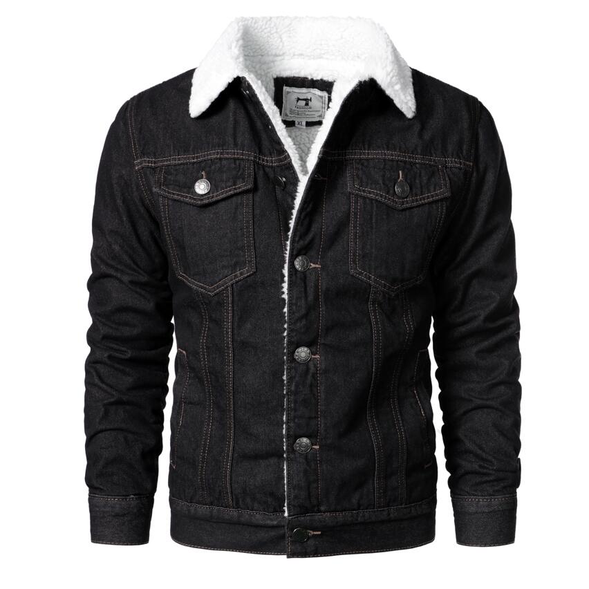 Denim warm jacket Homme