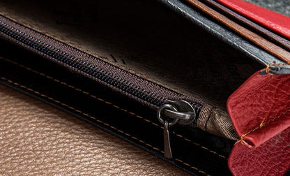 WESTAL – portefeuille Patchwork en cuir véritable