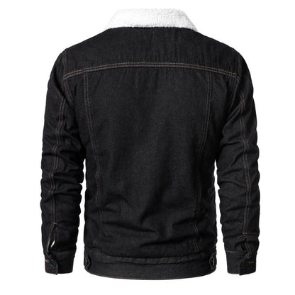 Denim warm jacket Homme
