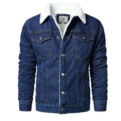 Denim warm jacket Homme