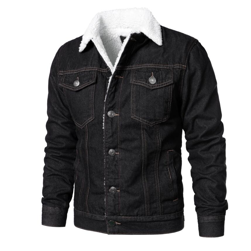 Denim warm jacket Homme