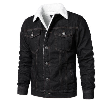Denim warm jacket Homme