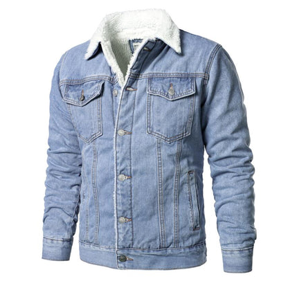 Denim warm jacket Homme