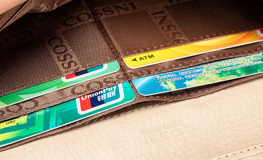 WESTAL – portefeuille Patchwork en cuir véritable