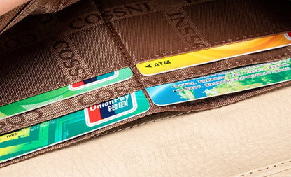 WESTAL – portefeuille Patchwork en cuir véritable