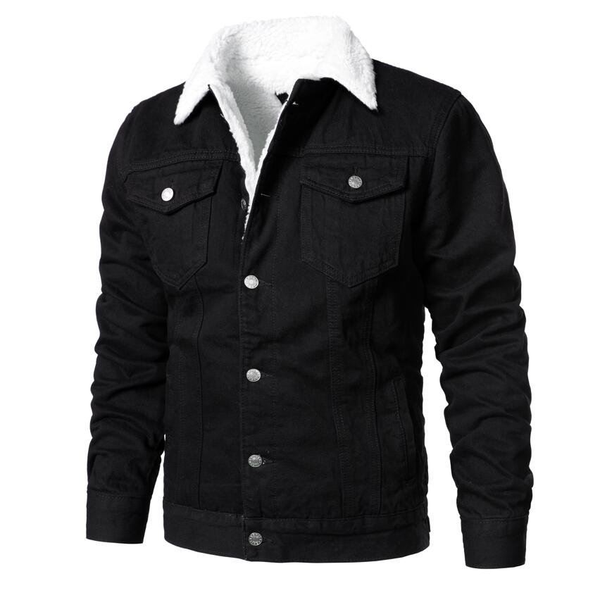 Denim warm jacket Homme