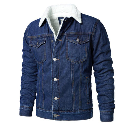 Denim warm jacket Homme