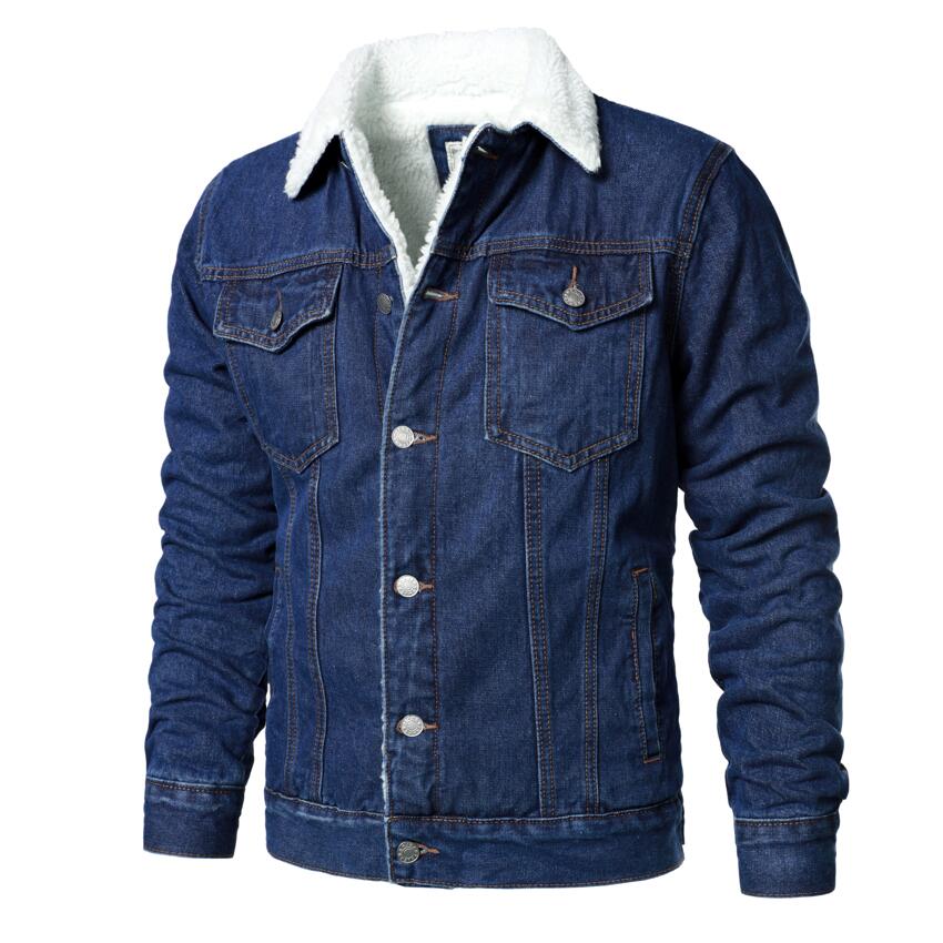 Denim warm jacket Homme