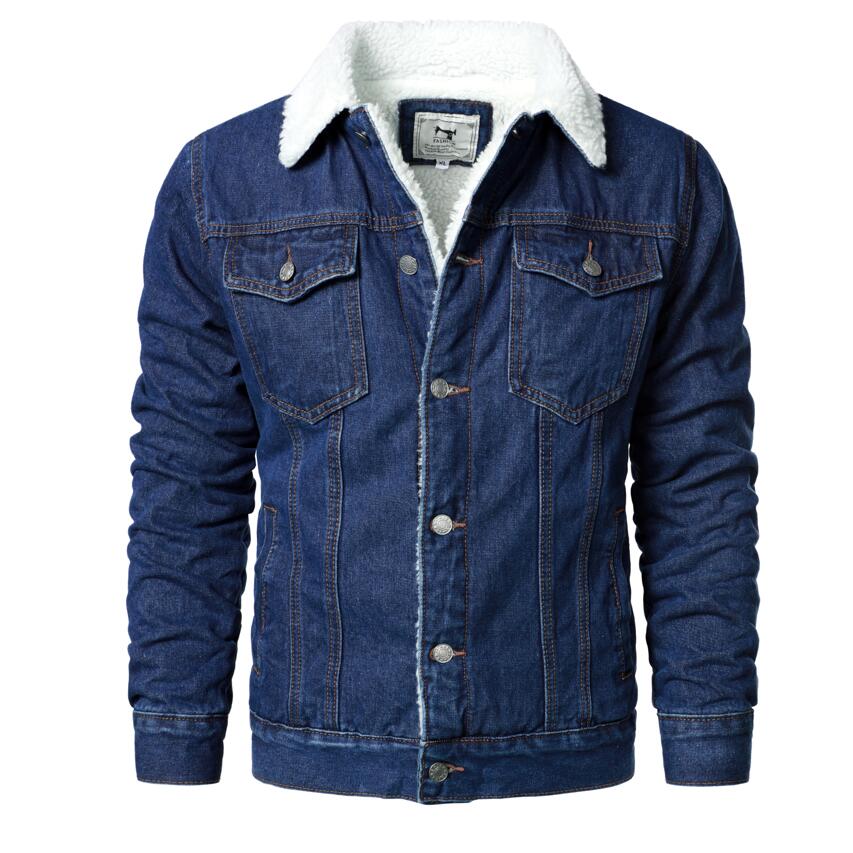 Denim warm jacket Homme