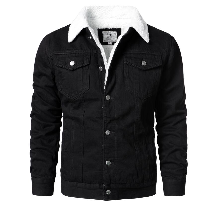 Denim warm jacket Homme