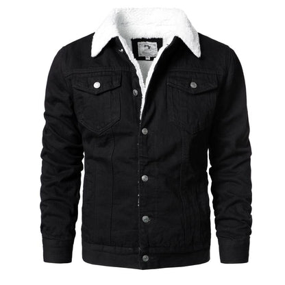 Denim warm jacket Homme