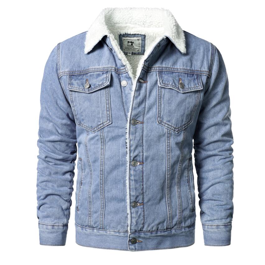 Denim warm jacket Homme