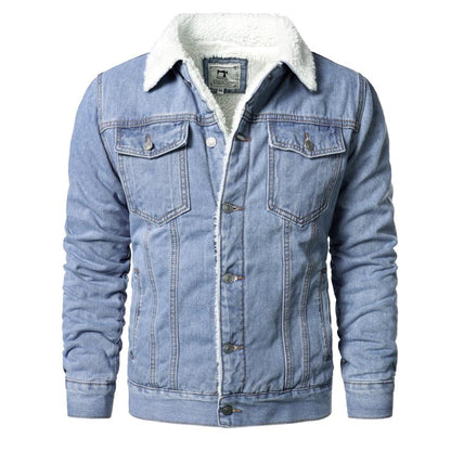 Denim warm jacket Homme